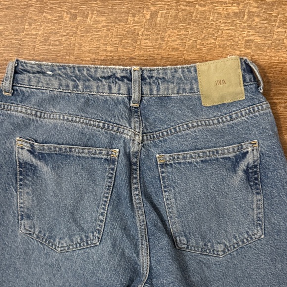 Zara High Rise Blue Women's Jeans - Picture 6 of 6